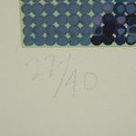 Chuck Close KARA Felt-Stamp Oil & Screenprint